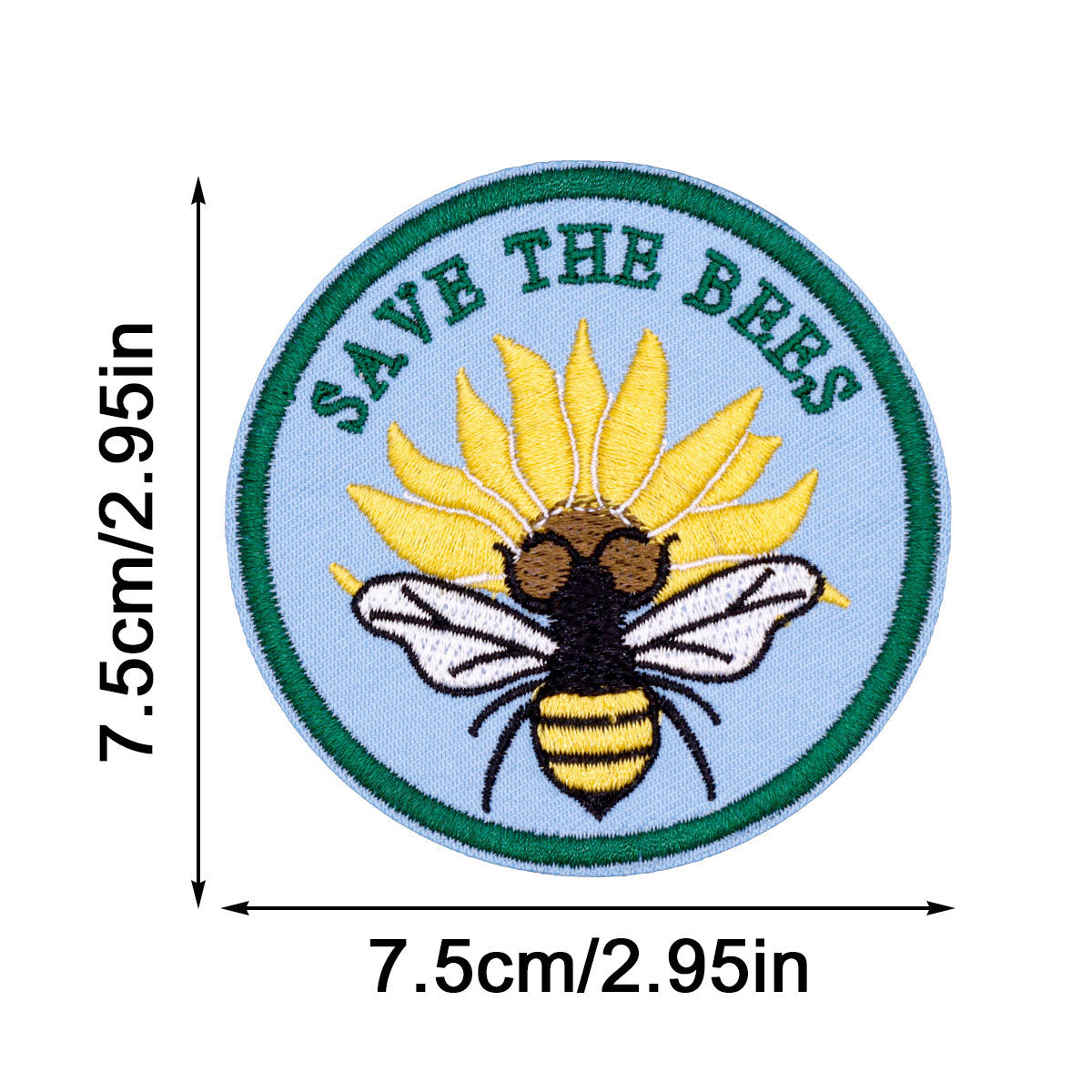 Wholesale Flower cloth patch no-sew German epaulette patch